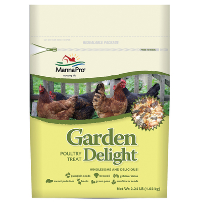 MannaPro Garden Delight Poultry Treat - 2.25 LB