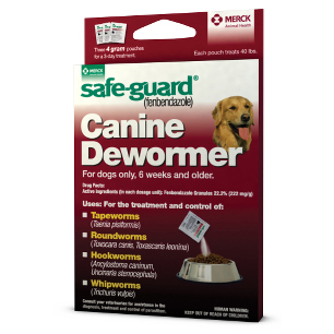 Safe-Guard Canine Dewormer - 40 LB Per Packet