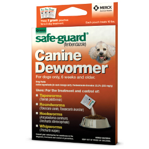 Safe-Guard Canine Dewormer - 10 LB Per Packet