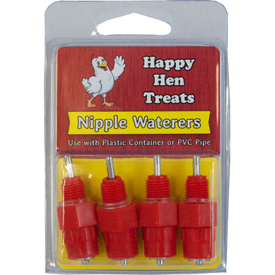 Happy Hen Nipple Waterers - 4 PK