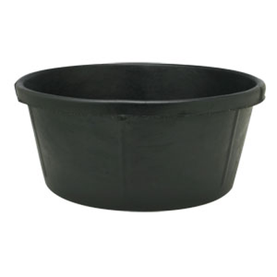 Rubber Feed Tub with Eye Hook - 6.5 GAL