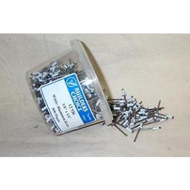 WHITE ALUMINUM POP RIVETS 500PK