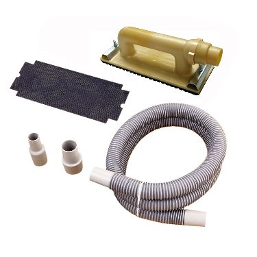 VACUUM HAND SANDER KIT W/HOSE