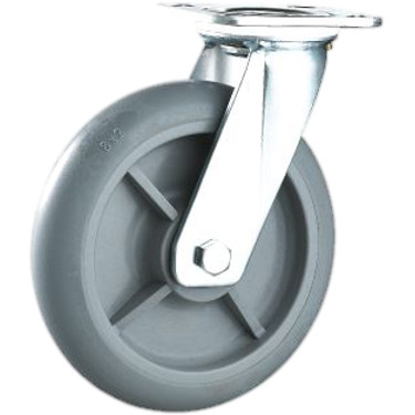 GREY DOLLY WHEEL 8"X2" - SWIVEL