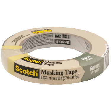 #2020 MASKING TAPE 3/4" X 180'