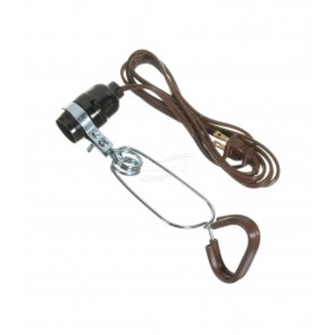 LIGHT SOCKET W/WIRE CLAMP 115V