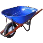 6 CUBIC FT STEEL WHEELBARROW