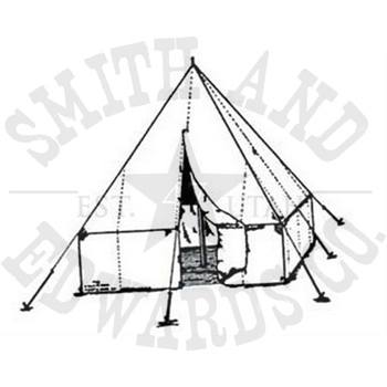 8'x8' Teepee Tent W/ Floor & Wal