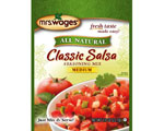 Mrs. Wages® 0.8 oz. All Natural Classic Salsa Seasoning Medium Mix