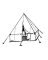 8'x8' Teepee Tent W/ Floor & Wal