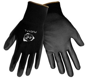 Glove, Global Glove Poly Glove Black XL