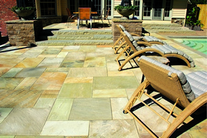 Banas, Fossil 12X12 1" Natural Stone Paver