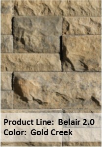Belgard, Belair 2.0 2 Sided Wall Cap Gold Creek