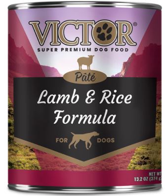 13.2Oz Victor Dog Lamb Rice Pate
