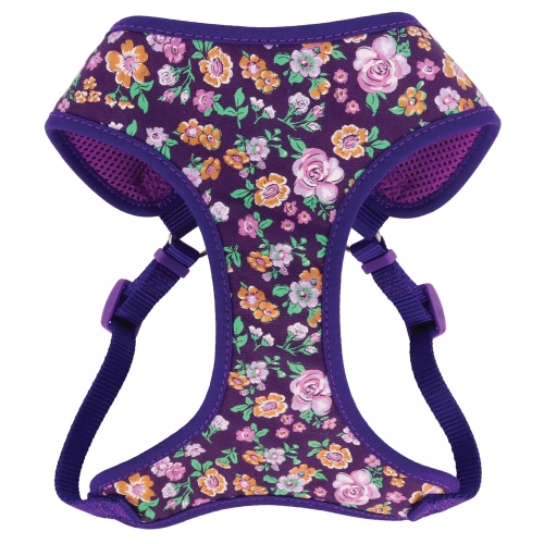 Coastal Ribbon Designer Harness XXS Purple Sketched Floral