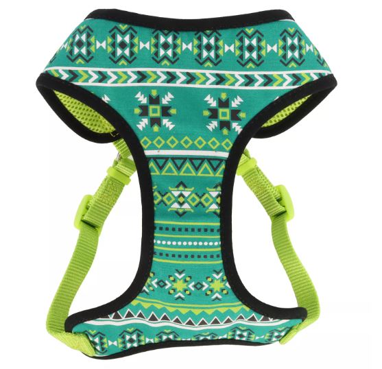 Coastal Ribbon Designer Harness XS Lime Southwest Stars