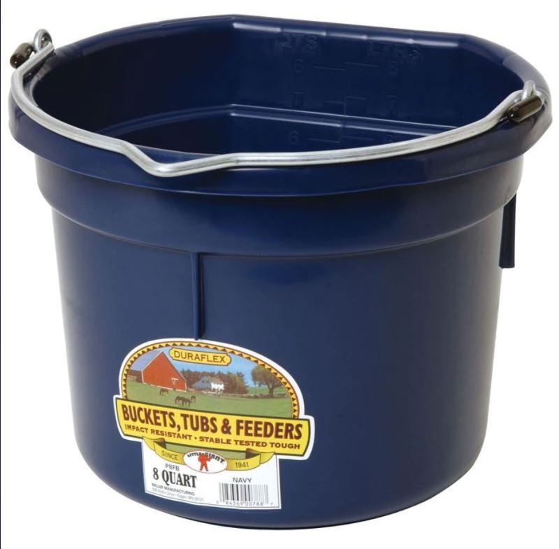 Bucket Flatback 8Qt Navy