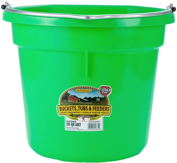Bucket Flatback 20Qt Lime