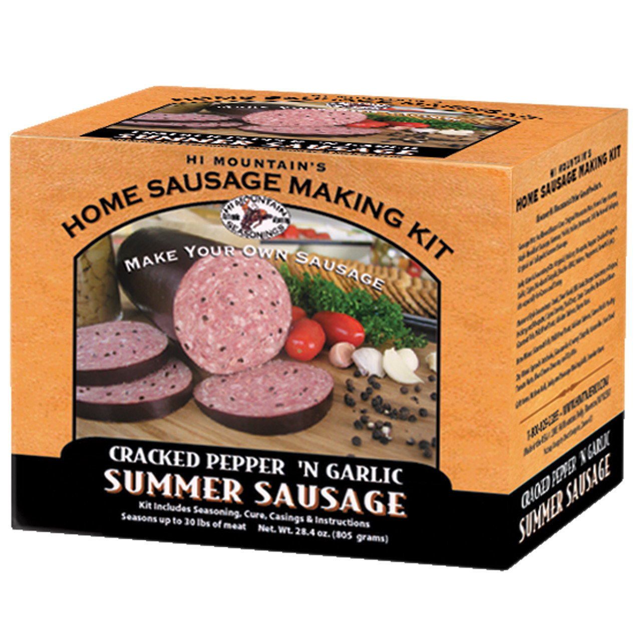 Hi Mountain Sausage Making Kit Cracked Pepper N Garlic Summer Sausage 28.4oz