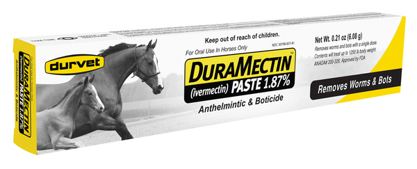 Durvet Deworming Paste Equine Ivermectin 1.87%