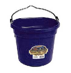 Bucket Flatback 8Qt Black