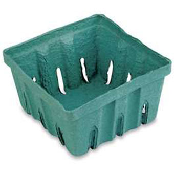 Berry Basket Quart Green Fiber