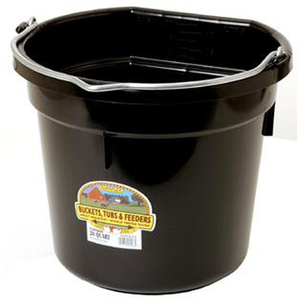 Bucket Flatback 20Qt Black