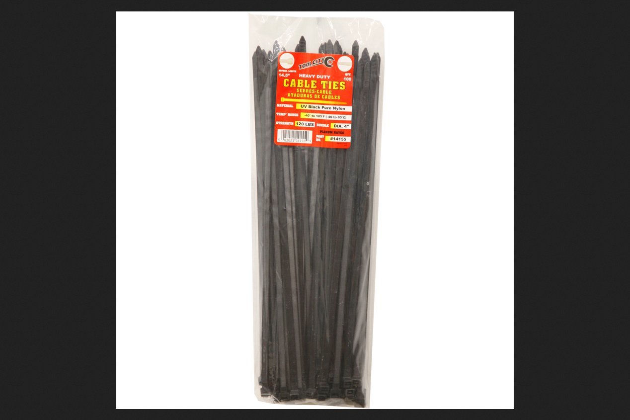 CABLE TIE BLK 14.5" 120# 100ct H