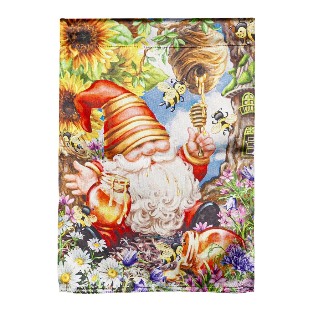 Garden Flag Honey Bee Gnome