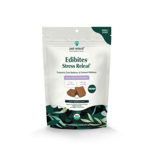 Stress Releaf Small Dog Peanut Butter & Carob Edibites 7.5oz