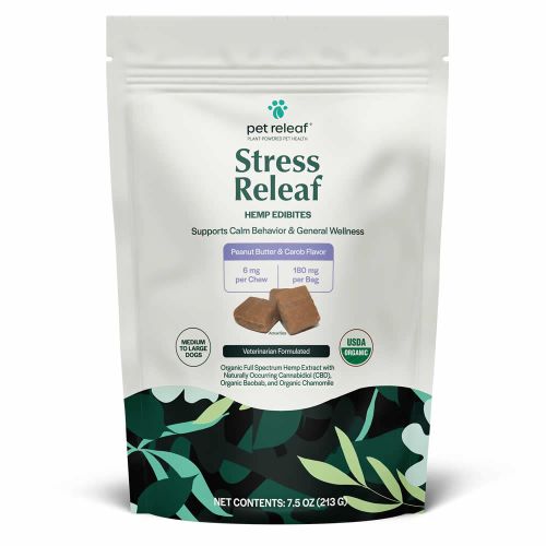 Stress Releaf Large Dog Peanut Butter & Carob Edibites 7.5oz