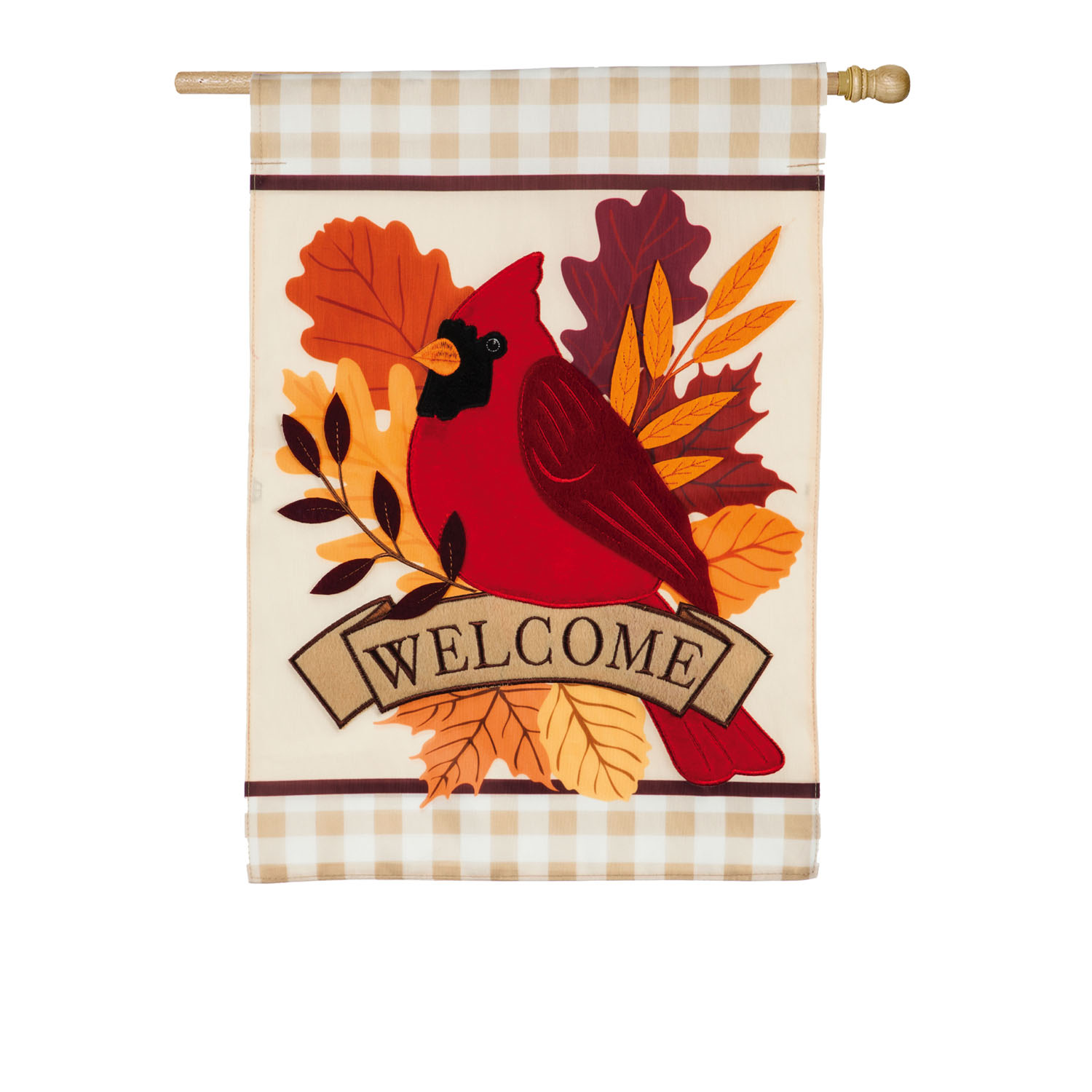 House Flag Autumn Cardinal