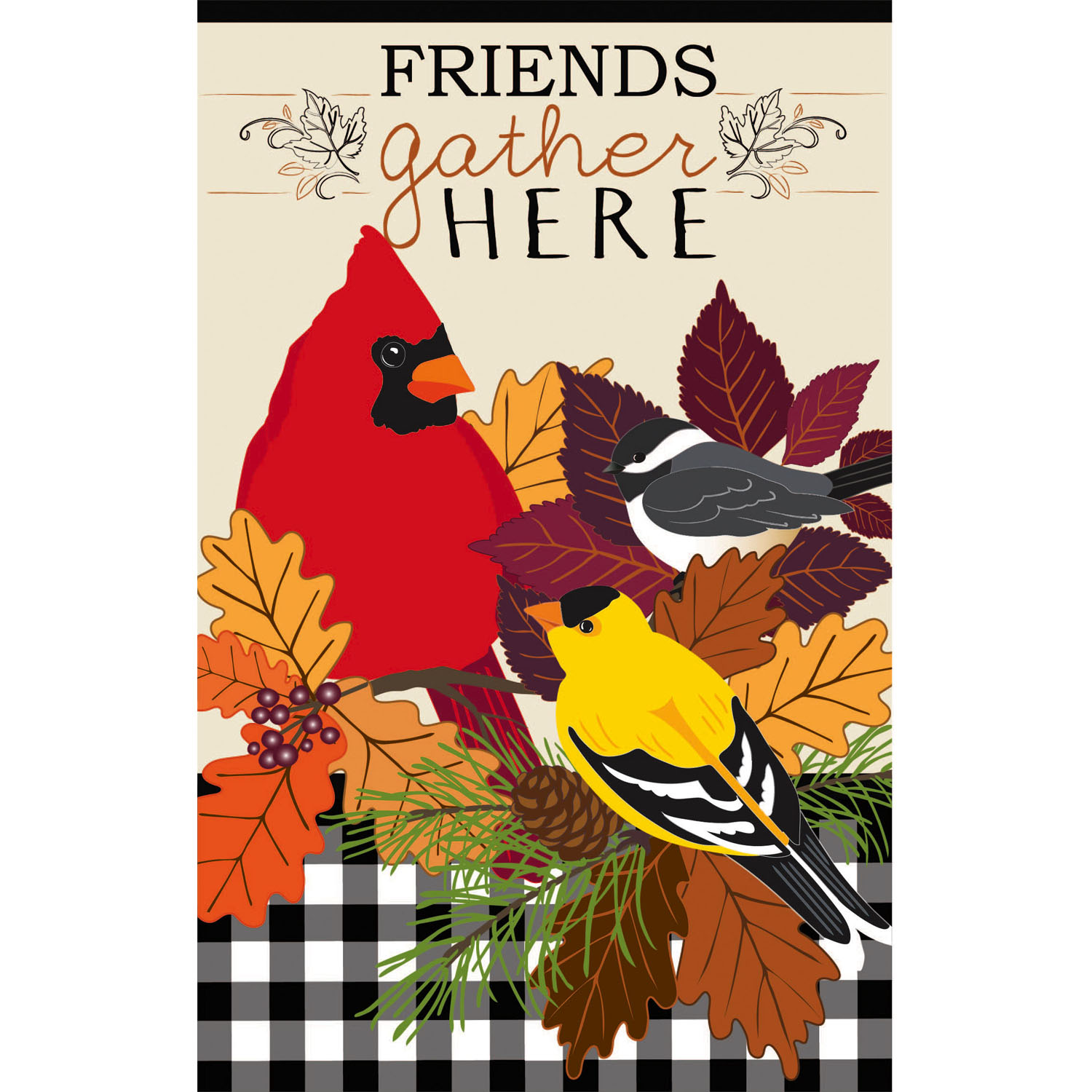 House Flag Fall Songbirds Gather