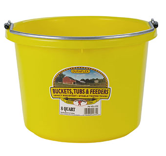 Bucket Round 8Qt Yellow