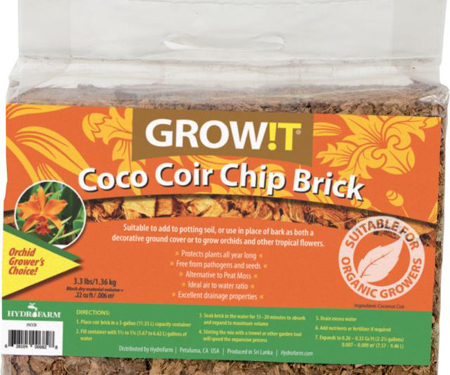 Coco Coir Chip Brick 3PK
