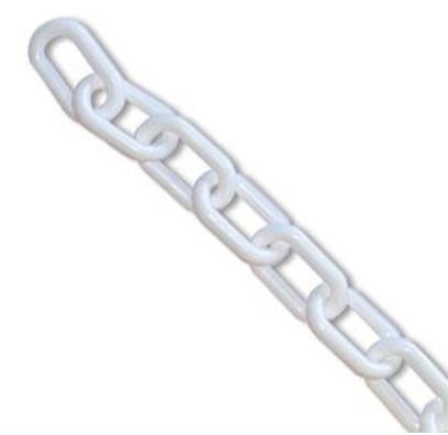 Neck Chain Poly 40" White