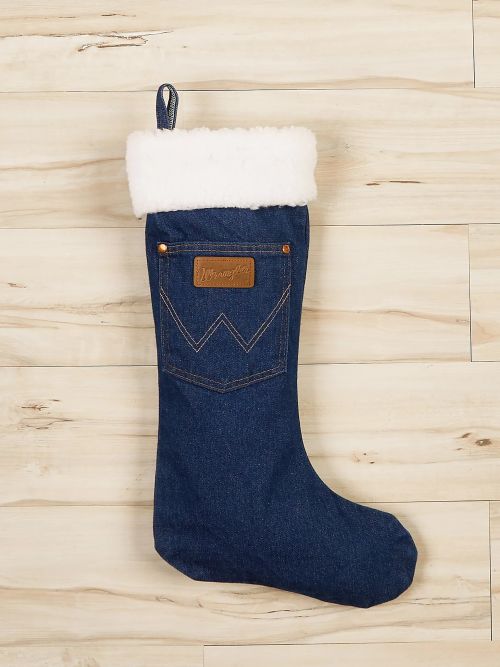 Wrangler Denim/fur Xmas Stocking