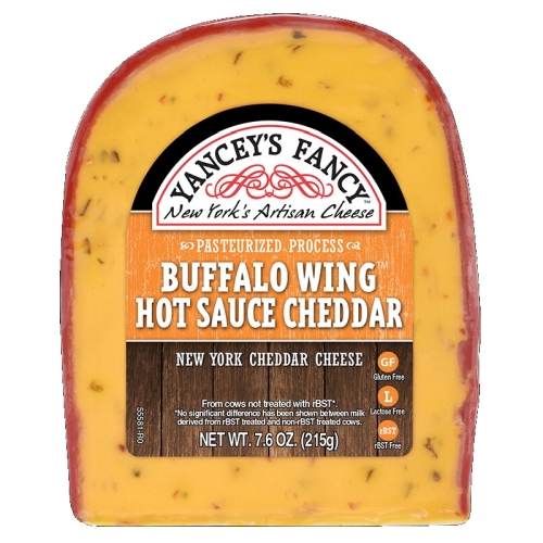 Yanceys Fancy Buffalo Wing Hot Sauce Cheddar 7.6oz