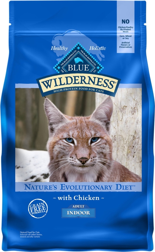 5Lb Blue Buffalo Wilderness Grain Free Chicken Indoor Cat