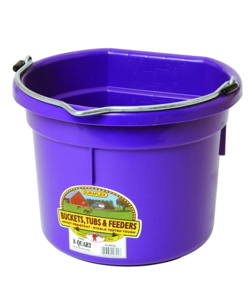 Bucket Flatback 8Qt Purple