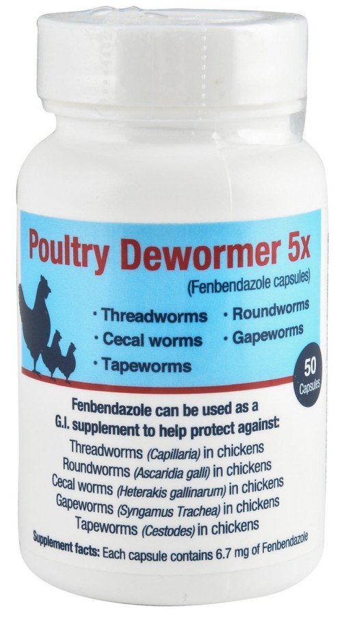 50ct 5x Poultry Dewormer
