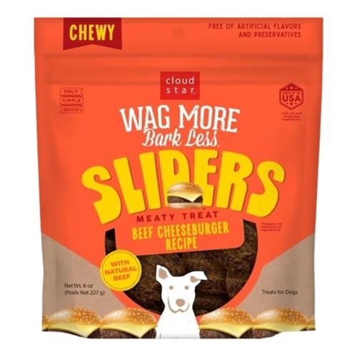 Wag More Beef Chsbrgr Slider 8oz