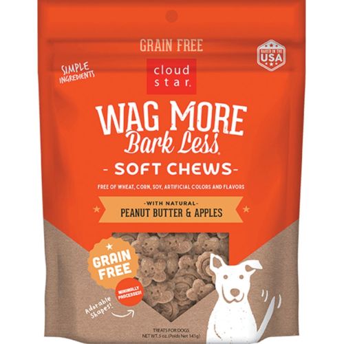 Wag More Chews Pb Apples 6oz.