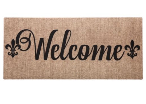 Welcome Burlap Door Decor