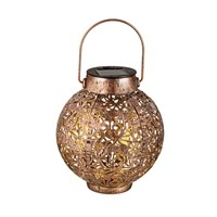 Solar Lantern Cut Out Bronze