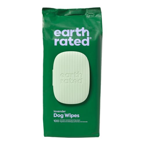 Earth Rated Dog Grooming Wipes Lavender 100Ct