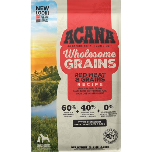 Acana Wholesome Grains Red Meat 22.5lb