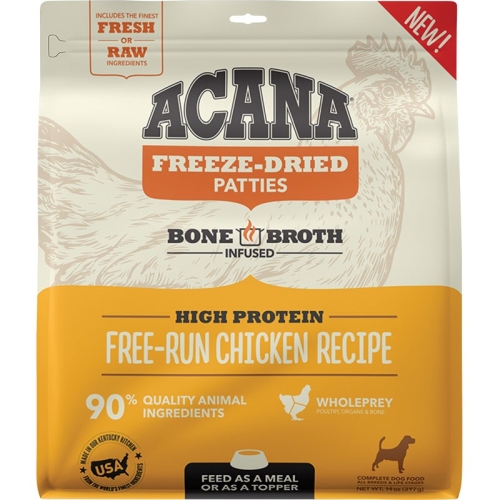 14oz Acana Freeze Dried Grain Free Chicken Patties