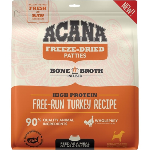 14Oz Acana Freeze Dried Grain Free Turkey Patties