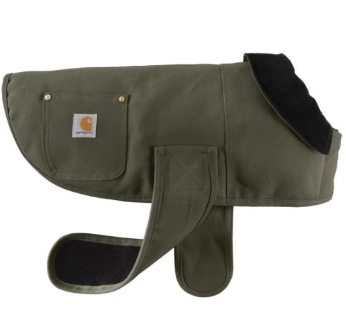 Lg Duck Insulated Dog Coat Grn